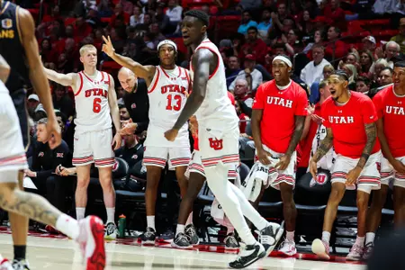 Utah men's basketball vs. San Jose State Spartans at the Jon M. Huntsman Center in Salt Lake City, Utah on Monday, November 3rd, 2025.