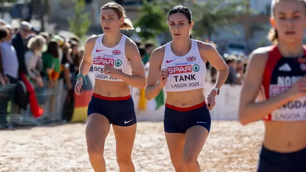 Poppy Tank and Verity Ockenden of Team Great Britain competes in the Women's Senior race during the 2025 SPAR European Cross Country Championships on the 14th December 2025 in Lagoa, Portugal.
Photo credit: Sam Mellish / UKA
