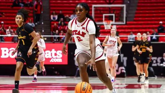 Utah Utes vs. Arizona State Sundevils at Huntsman Center in Salt Lake City, UT on Wednesday, December 31, 2025.
Liv Medivitz/Utah Athletics