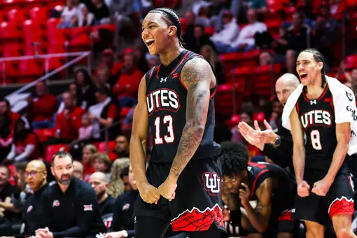 Utah men's basketball vs. Cal Baptist Lancers at the Jon M. Huntsman Center in Salt Lake City, Utah on Saturday, December 6th, 2025.