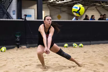 Utah Utes Beach Volleyball scrimmage at Sandbar in Salt Lake City, UT on Friday, February 14, 2025.
Anna Fuder/Utah Athletics