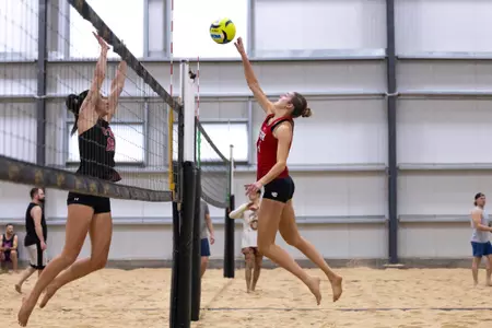 Utah Utes Beach Volleyball scrimmage at Sandbar in Salt Lake City, UT on Friday, February 14, 2025.
Anna Fuder/Utah Athletics
