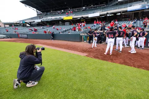 Utah Utes vs. TCU Horned Frogs at Smith’s Ballpark in Salt Lake City, UT on Saturday, May 17, 2025.
Anna Fuder/Utah Athletics