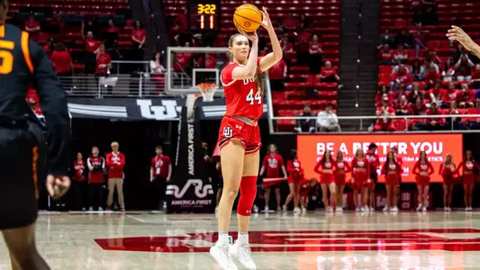 Utah Utes vs. Oklahoma State Cowgirls at Jon M. Huntsman Center in Salt Lake City, UT on Tuesday, February 18, 2025.
Anna Fuder/Utah Athletics