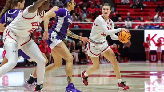 Utah Utes vs. Kansas State at Jon M. Huntsman Center in Salt Lake City, UT on Wednesday, January 8, 2025.
Anna Fuder/Utah Athletics