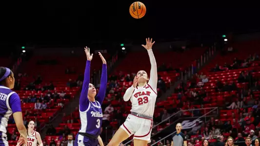 Utah Utes vs. Kansas State at Jon M. Huntsman Center in Salt Lake City, UT on Wednesday, January 8, 2025.
Anna Fuder/Utah Athletics