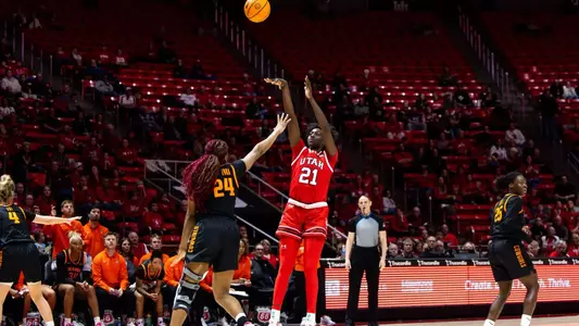 Utah Utes vs. Oklahoma State Cowgirls at Jon M. Huntsman Center in Salt Lake City, UT on Tuesday, February 18, 2025.
Anna Fuder/Utah Athletics
