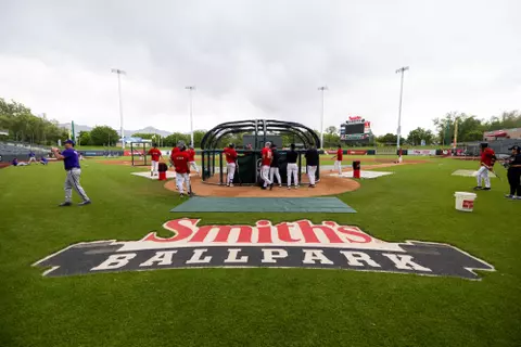Utah Utes vs. TCU Horned Frogs at Smith’s Ballpark in Salt Lake City, UT on Saturday, May 17, 2025.
Anna Fuder/Utah Athletics