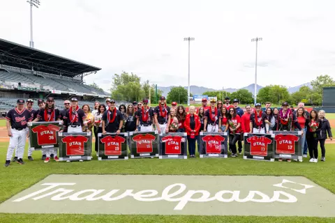 Utah Utes vs. TCU Horned Frogs at Smith’s Ballpark in Salt Lake City, UT on Saturday, May 17, 2025.
Anna Fuder/Utah Athletics