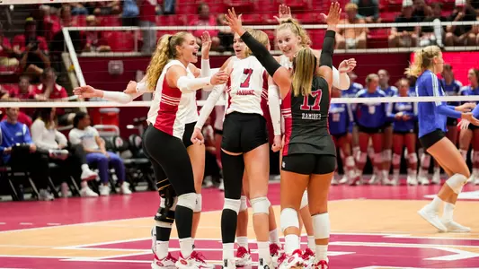 Utah Utes Volleyball vs. UCSB at Jon M. Huntsman Center in Salt Lake City, UT on Friday, September 8, 2023.
Sophia Kuder/Utah Athletics
