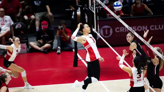 Utah Utes vs. Texas Tech Red Raiders at Jon M. Huntsman Center in Salt Lake City, UT on Thursday, September 26, 2024.
Davis Kuhn/Utah Athletics