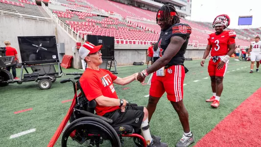 Utah football fall camp in Salt Lake City, UT on Friday, August 15, 2025.
Anna Fuder/Utah Athletics