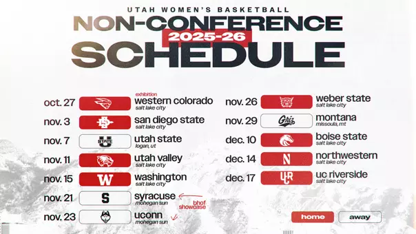 Utah WBB Non-Con Schedule