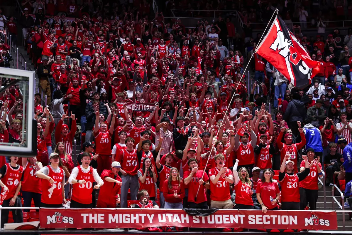 Utah men's basketball vs. #9 BYU Cougars at the Jon M. Huntsman Center in Salt Lake City, Utah on Saturday, January 10, 2026.