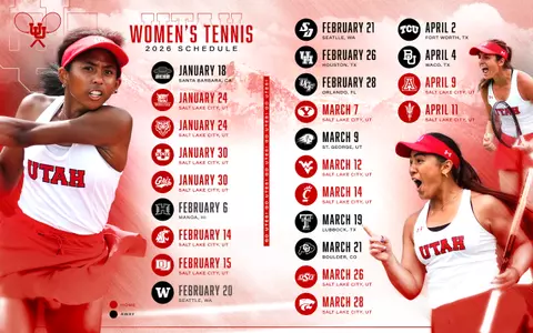 Utah Women's Tennis 2026 Schedule
