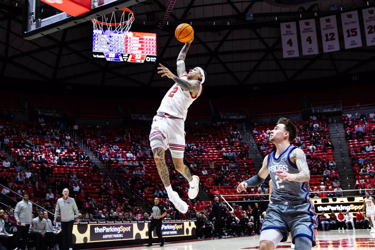 Utah men's basketball vs. TCU at the Jon M. Huntsman Center in Salt Lake City, Utah on Saturday, January 17, 2026.