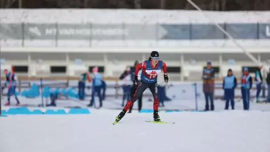 LAKE PLACID, N.Y. - The Utah Ski Team raced in skate sprint competitions at Mt. Van Hoevenberg, as part of the U.S. National Championships on Jan. 6, 2026. (Photo by Matan Coll)