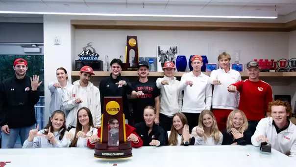 Utah Utes Ski Ring Reveal at Ski Team Building in Salt Lake City on Thursday October 22 2026.
Evan Sosnowski/Utah Athletics