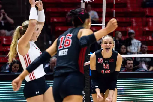 No. 23 Utah Volleyball Records 10th Sweep over Kansas State
