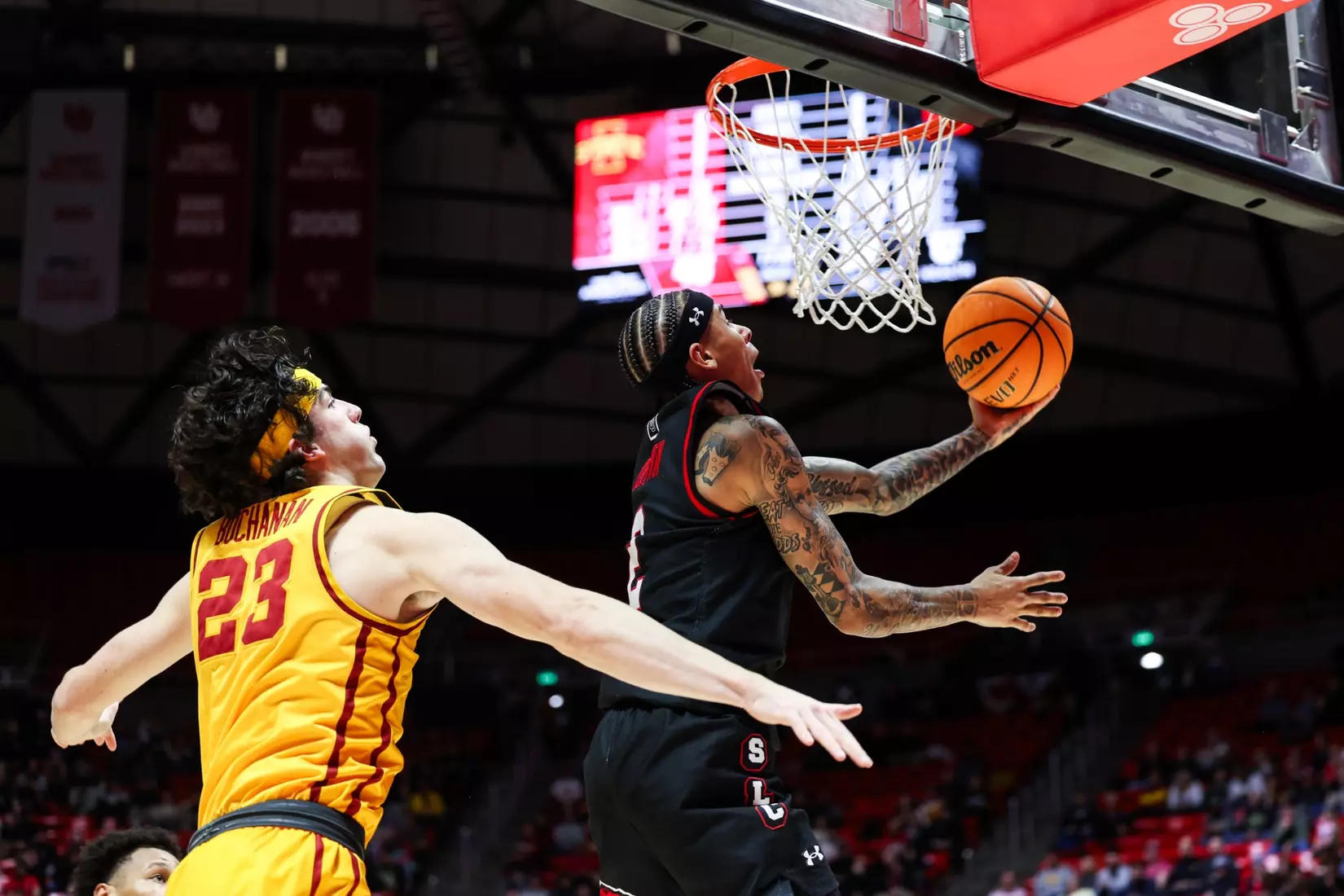 Utah men's basketball vs. #4/5 Iowa State at the Jon M. Huntsman Center in Salt Lake City, Utah on Tuesday, February 24th, 2026.