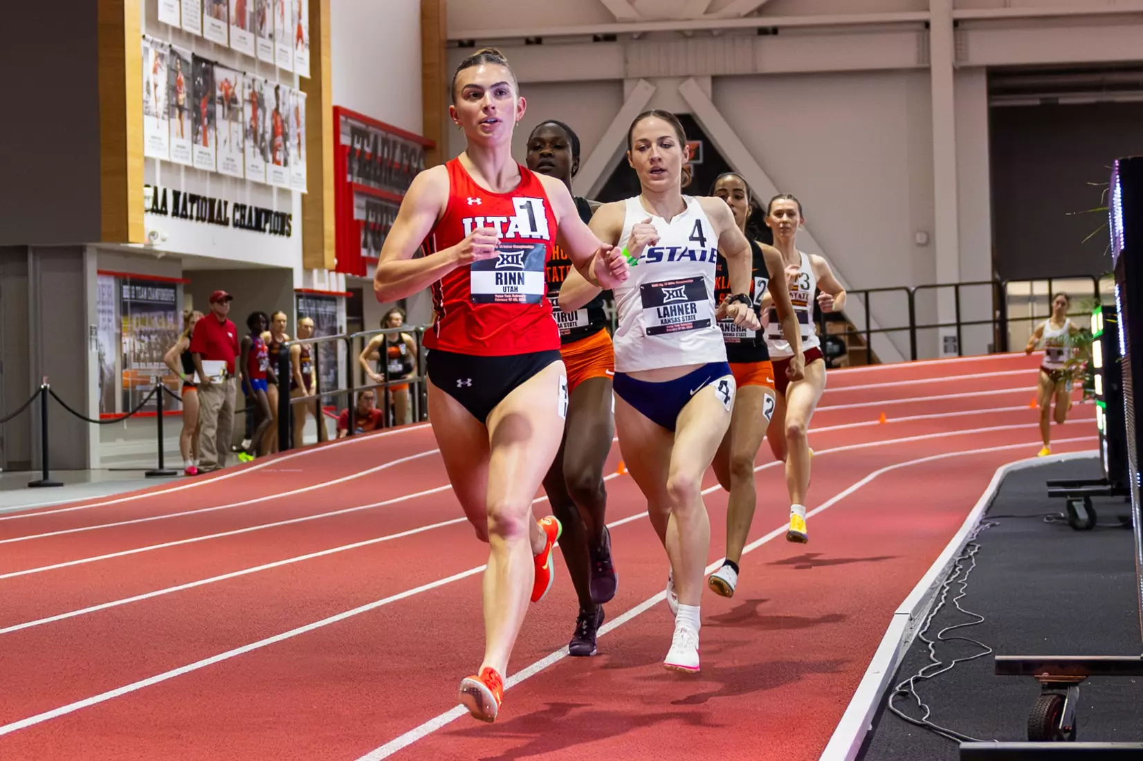 The Utah track & field team competed on day 1 of the Big 12 Indoor Track & Field Championships at the Sports Performance Center in Lubbock, Texas.