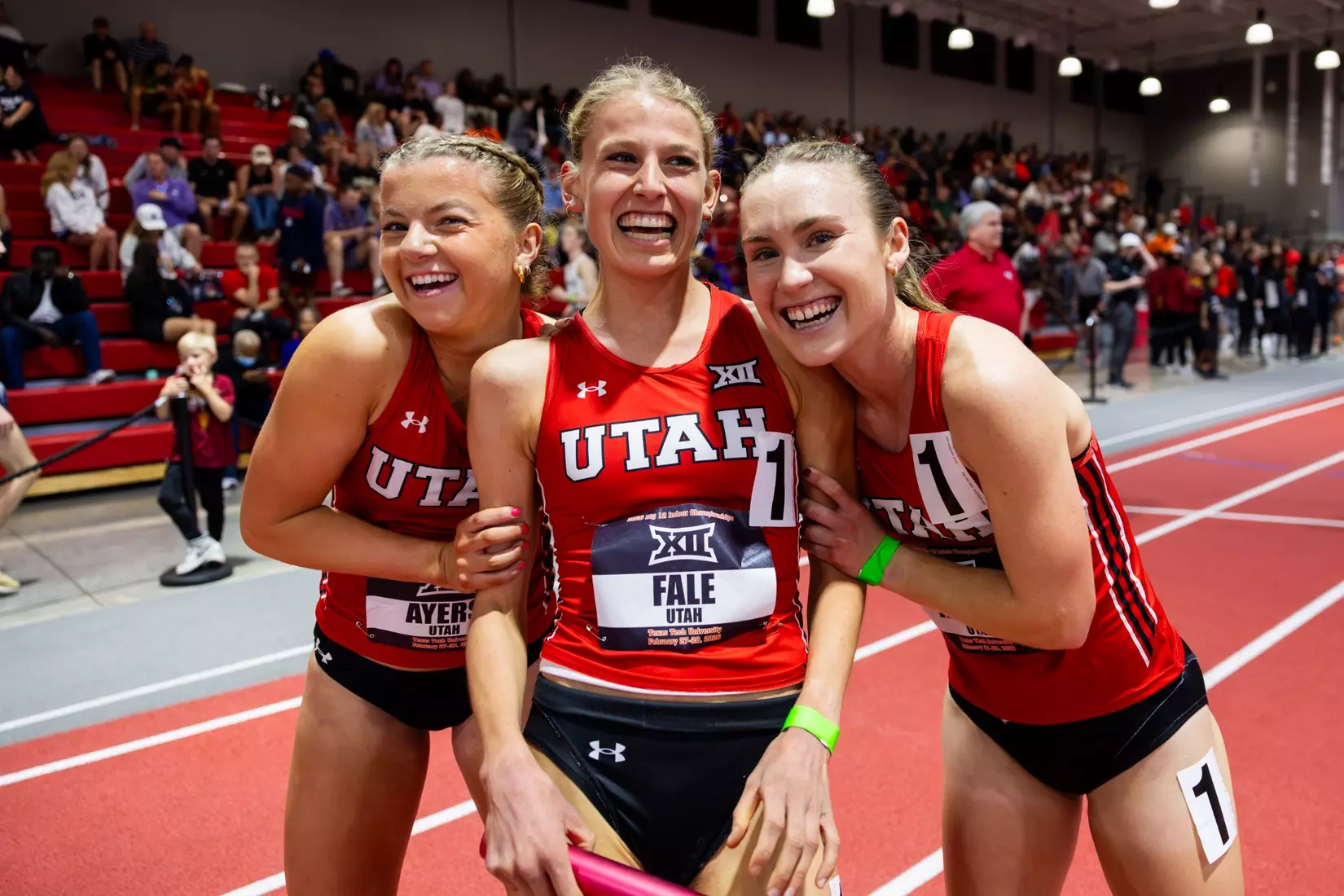 The Utah track & field team competed on day 1 of the Big 12 Indoor Track & Field Championships at the Sports Performance Center in Lubbock, Texas.