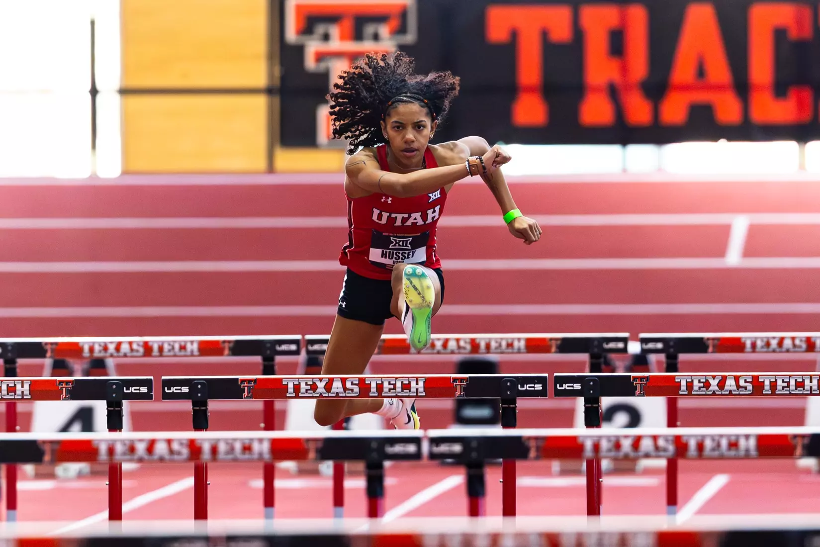 The Utah track & field team competed on day 1 of the Big 12 Indoor Track & Field Championships at the Sports Performance Center in Lubbock, Texas.