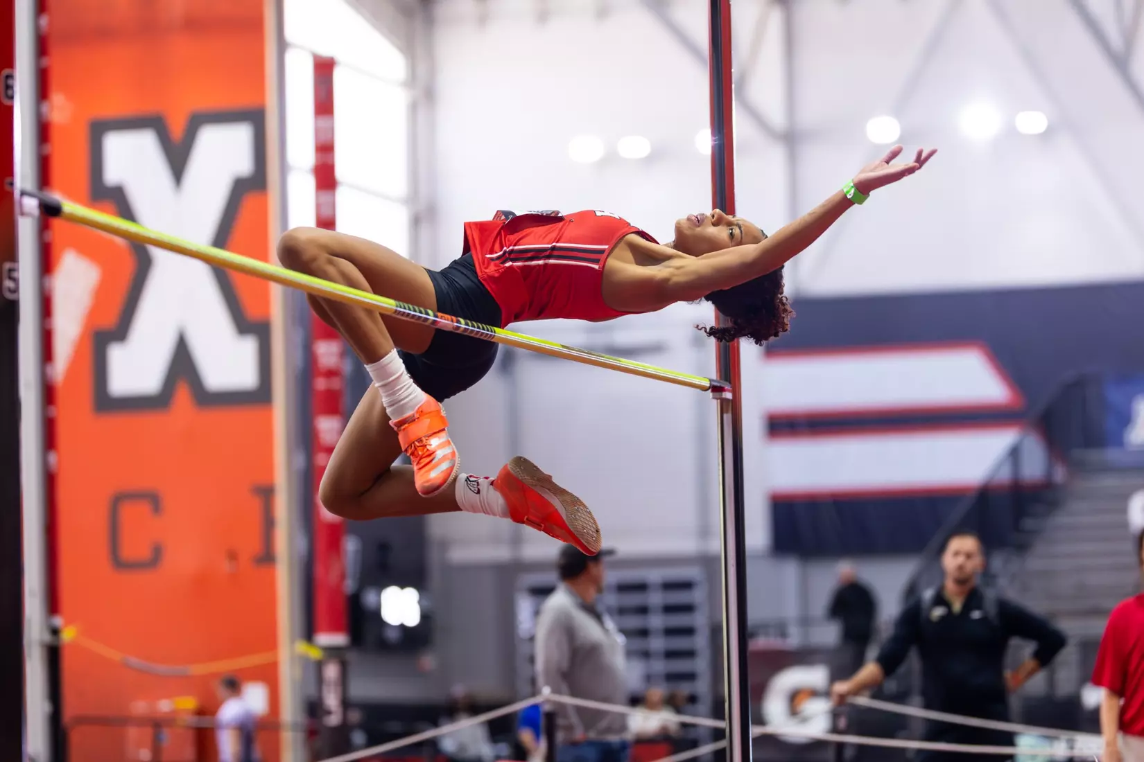 The Utah track & field team competed on day 1 of the Big 12 Indoor Track & Field Championships at the Sports Performance Center in Lubbock, Texas.
