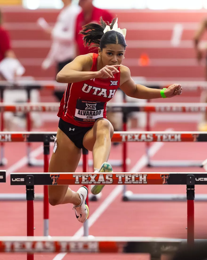 The Utah track & field team competed on day 1 of the Big 12 Indoor Track & Field Championships at the Sports Performance Center in Lubbock, Texas.