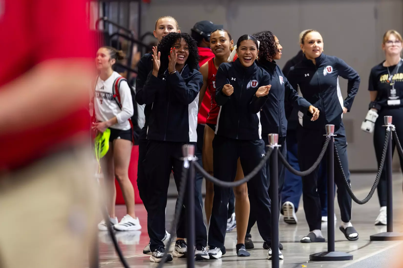 The Utah track & field team competed on day 1 of the Big 12 Indoor Track & Field Championships at the Sports Performance Center in Lubbock, Texas.