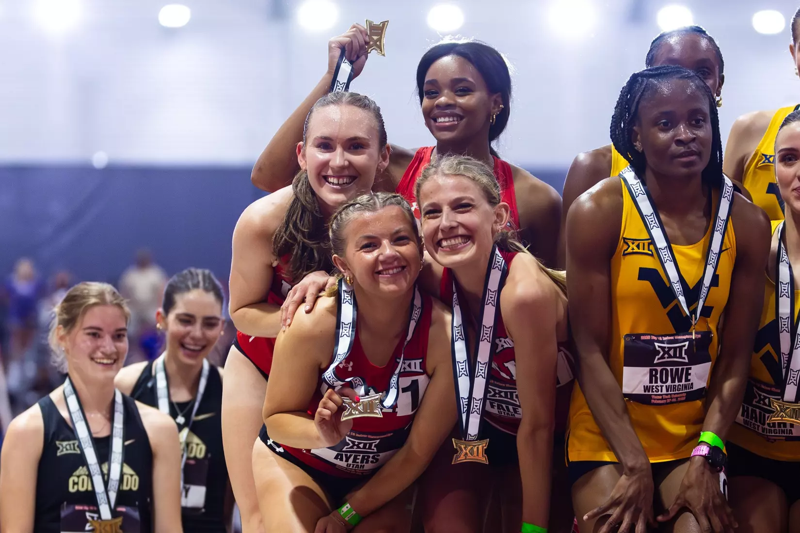 The Utah track & field team competed on day 1 of the Big 12 Indoor Track & Field Championships at the Sports Performance Center in Lubbock, Texas.