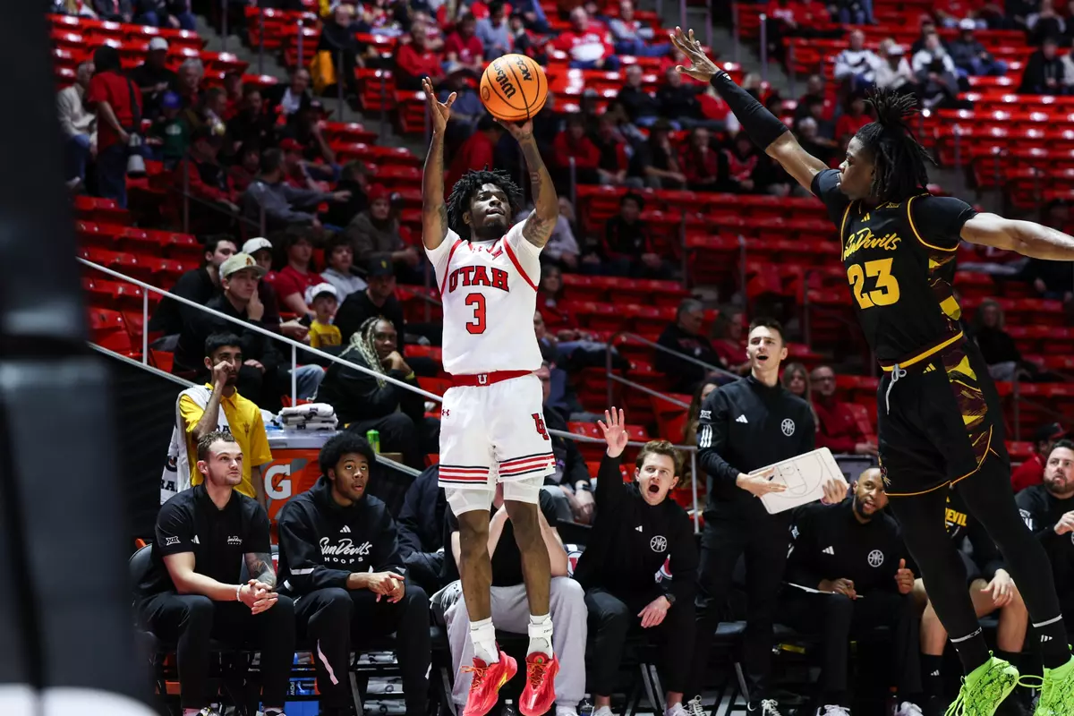 Utah men's basketball vs. Arizona State at the Jon M. Huntsman Center in Salt Lake City, Utah on Wednesday, February 4, 2026.