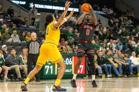 Utah men's basketball vs. Baylor Bears at Foster Pavilion in Waco, Texas, on Saturday, March 7th, 2026. Photo Credit: Jack Compton