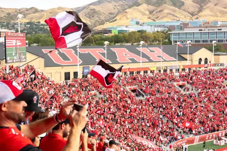 Utah Utes vs Texas Tech Red Raiders at Rice Eccles Stadium in Salt Lake City, Utah on Saturday, September 20, 2025.
Evan Sosnowski/Utah Athletics