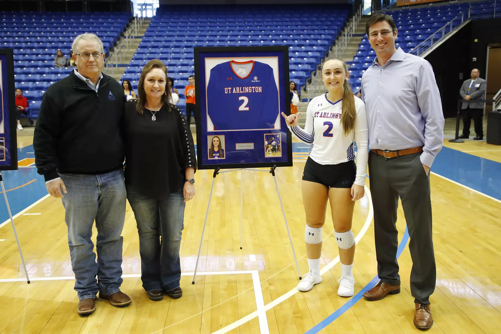 UTA vs Little Rock Volleyball in Arlington, Texas on November 10, 2019. (Photo by/Gregg Ellman)
