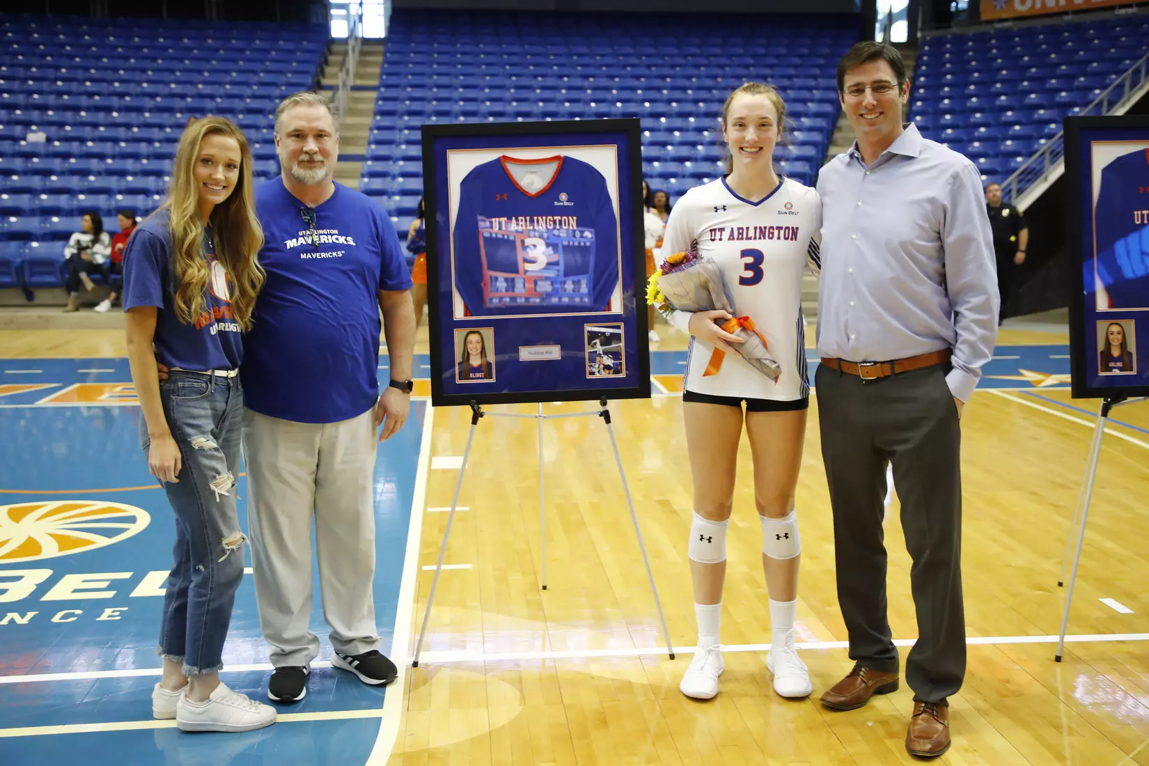 UTA vs Little Rock Volleyball in Arlington, Texas on November 10, 2019. (Photo by/Gregg Ellman)