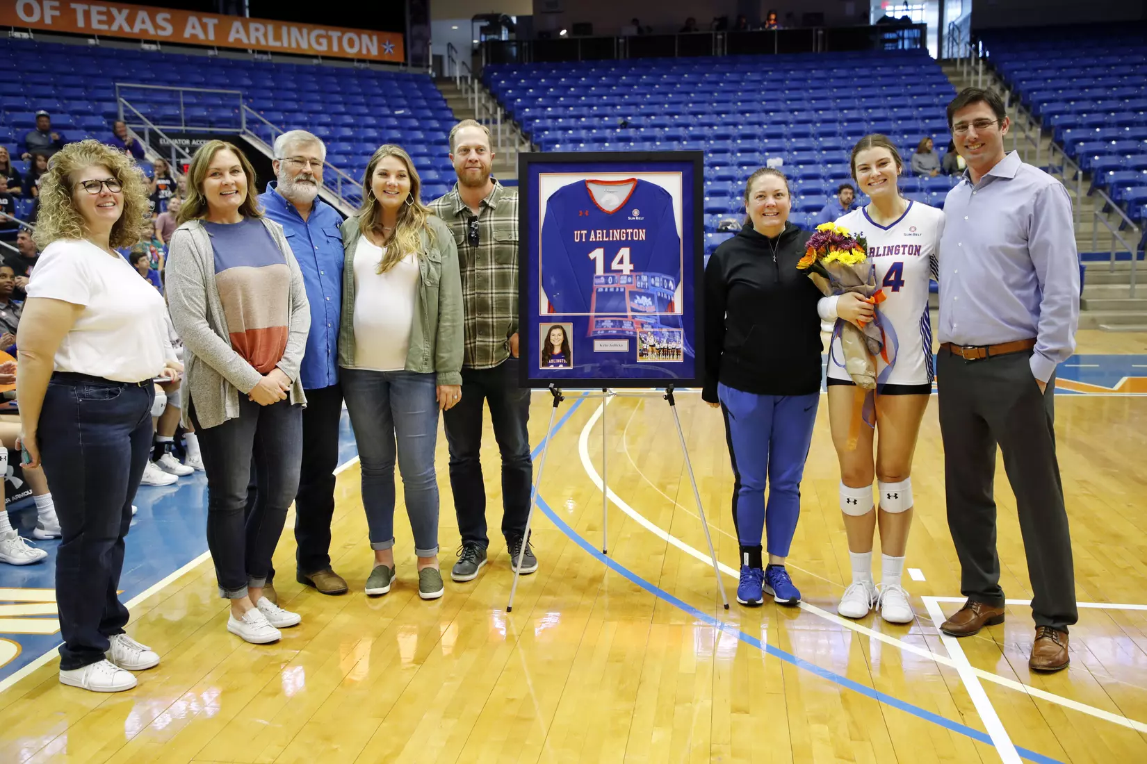UTA vs Little Rock Volleyball in Arlington, Texas on November 10, 2019. (Photo by/Gregg Ellman)