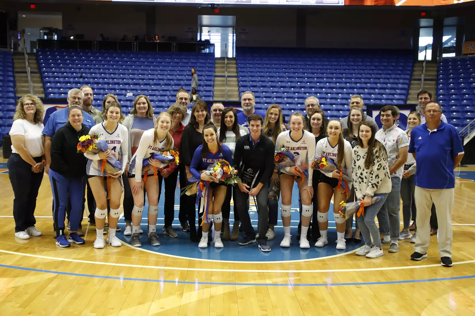 UTA vs Little Rock Volleyball in Arlington, Texas on November 10, 2019. (Photo by/Gregg Ellman)