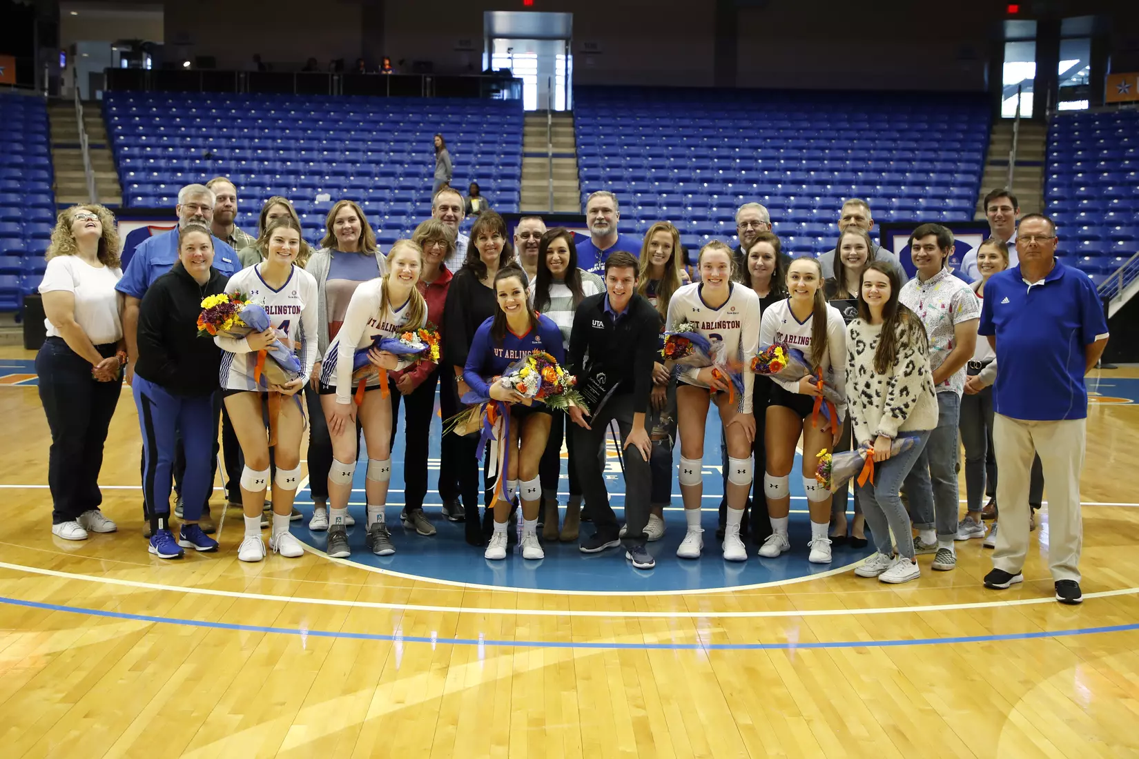 UTA vs Little Rock Volleyball in Arlington, Texas on November 10, 2019. (Photo by/Gregg Ellman)