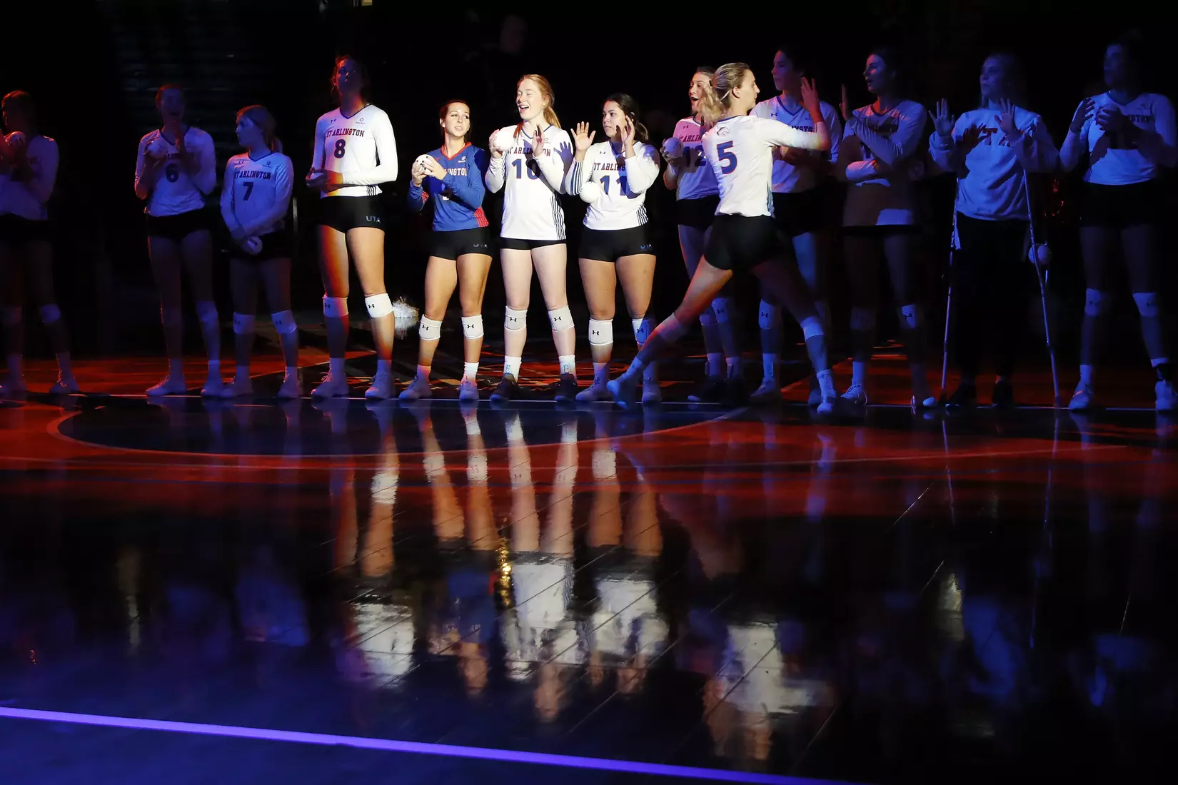 UTA vs Little Rock Volleyball in Arlington, Texas on November 10, 2019. (Photo by/Gregg Ellman)