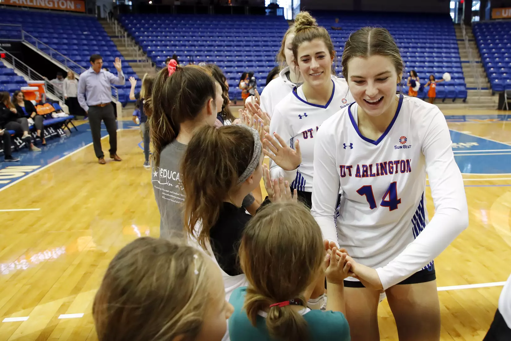UTA vs Little Rock Volleyball in Arlington, Texas on November 10, 2019. (Photo by/Gregg Ellman)