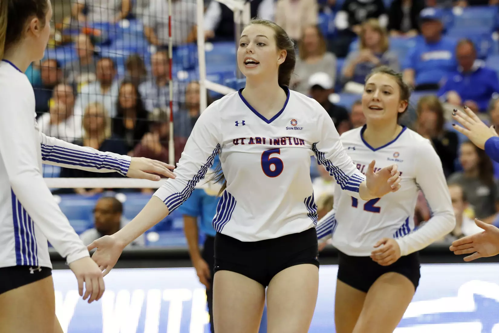 UTA vs Little Rock Volleyball in Arlington, Texas on November 10, 2019. (Photo by/Gregg Ellman)