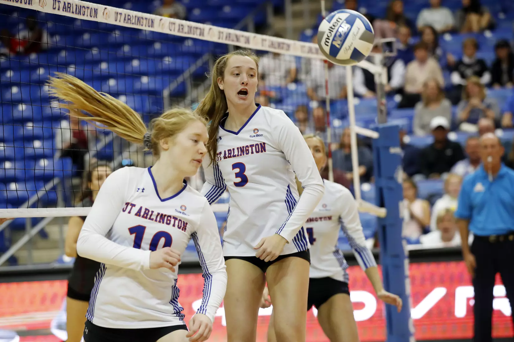 UTA vs Little Rock Volleyball in Arlington, Texas on November 10, 2019. (Photo by/Gregg Ellman)