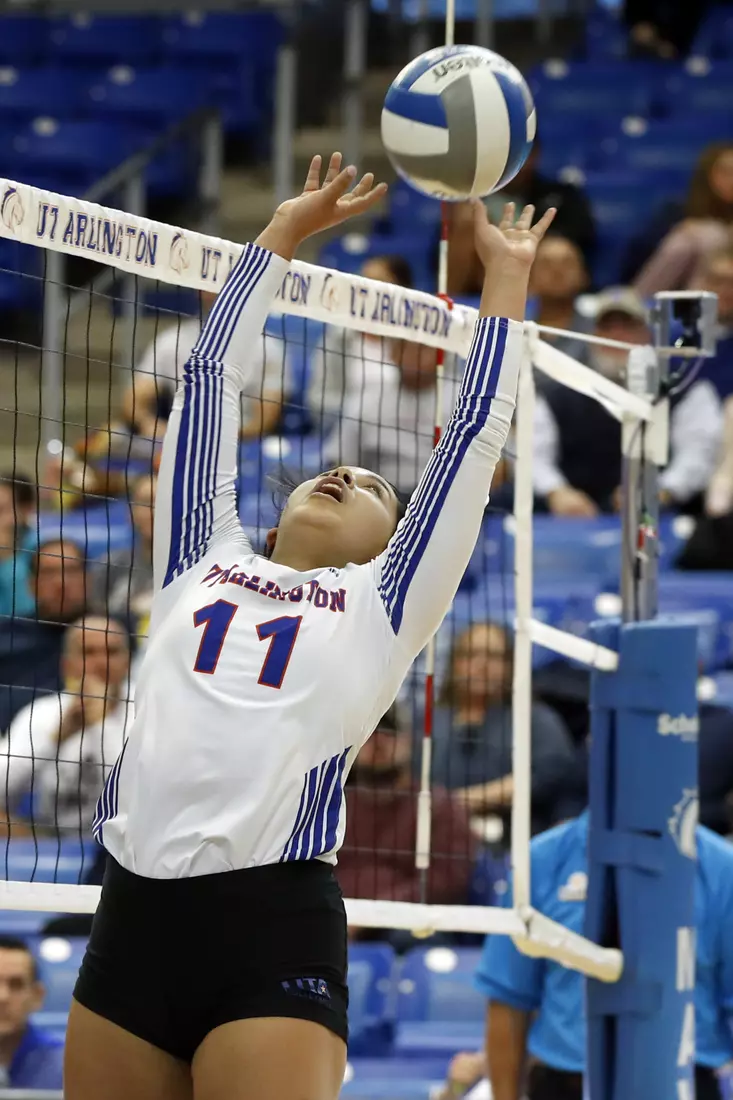 UTA vs Little Rock Volleyball in Arlington, Texas on November 10, 2019. (Photo by/Gregg Ellman)