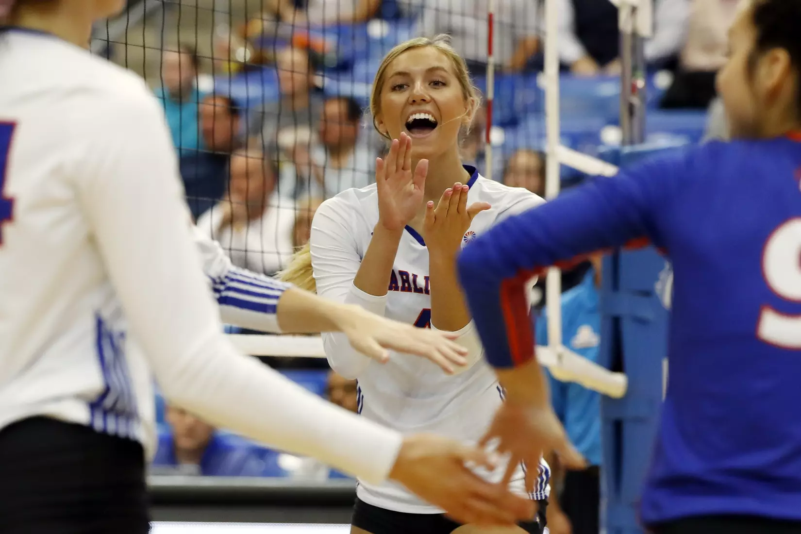 UTA vs Little Rock Volleyball in Arlington, Texas on November 10, 2019. (Photo by/Gregg Ellman)