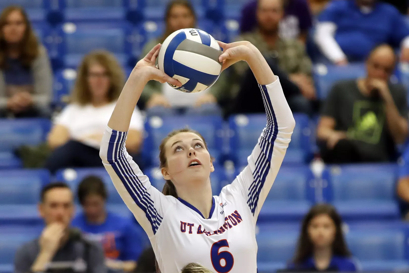 UTA vs Little Rock Volleyball in Arlington, Texas on November 10, 2019. (Photo by/Gregg Ellman)