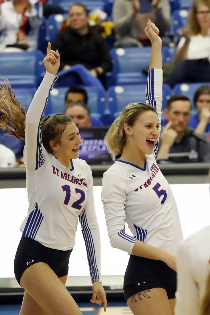 UTA vs Little Rock Volleyball in Arlington, Texas on November 10, 2019. (Photo by/Gregg Ellman)
