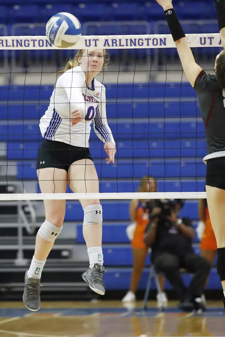 UTA vs Little Rock Volleyball in Arlington, Texas on November 10, 2019. (Photo by/Gregg Ellman)