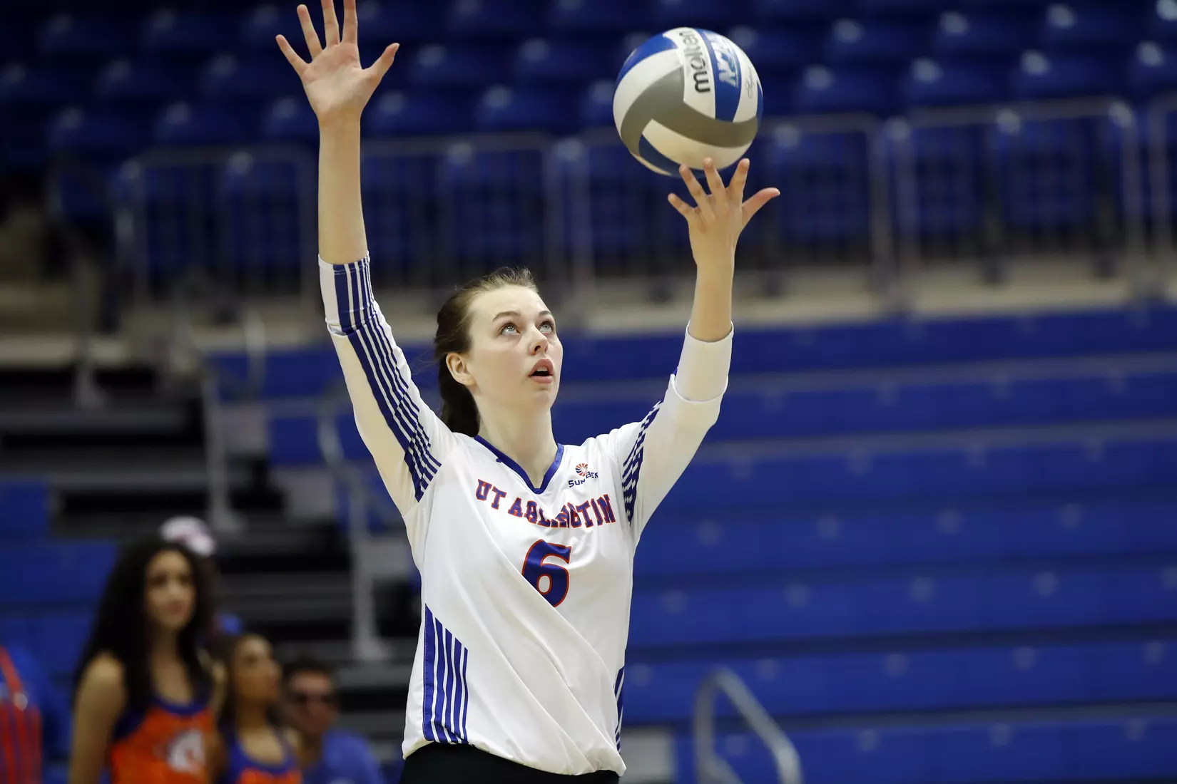 UTA vs Little Rock Volleyball in Arlington, Texas on November 10, 2019. (Photo by/Gregg Ellman)