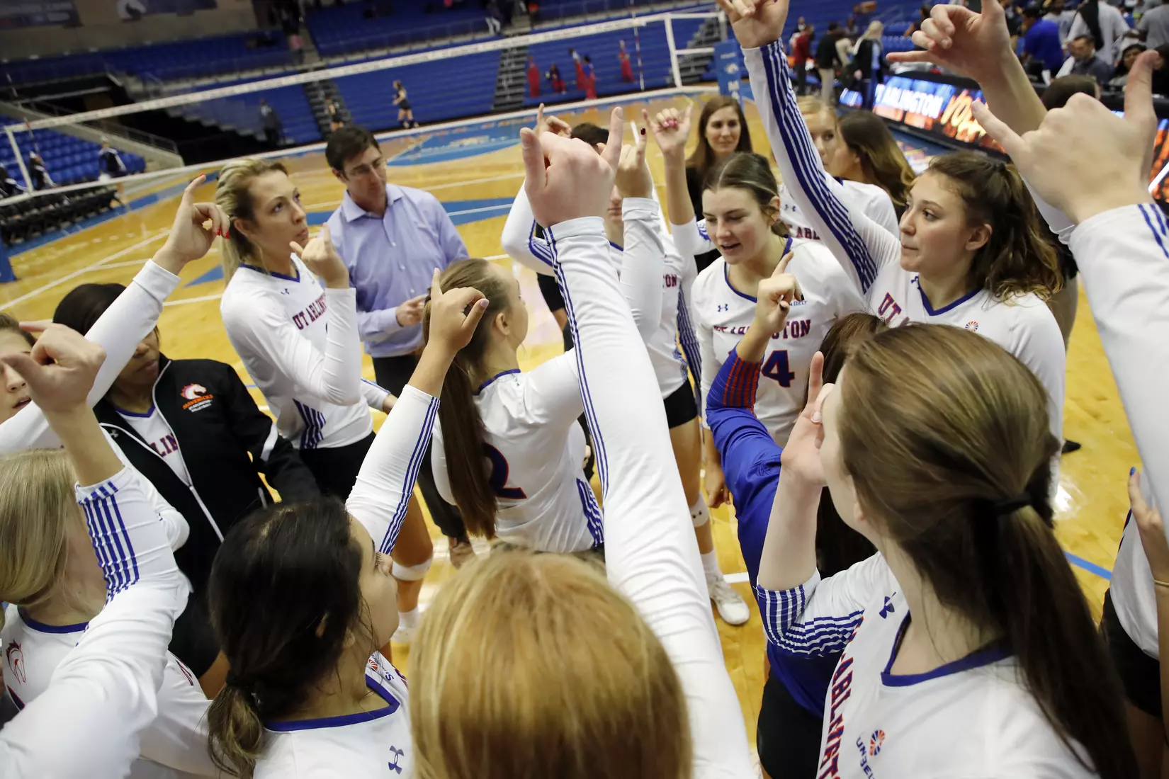 UTA vs Little Rock Volleyball in Arlington, Texas on November 10, 2019. (Photo by/Gregg Ellman)